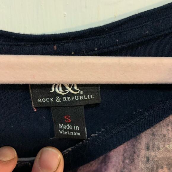 Rock & republic studded neon tiger black tee! Roar!!! - Picture 5 of 6